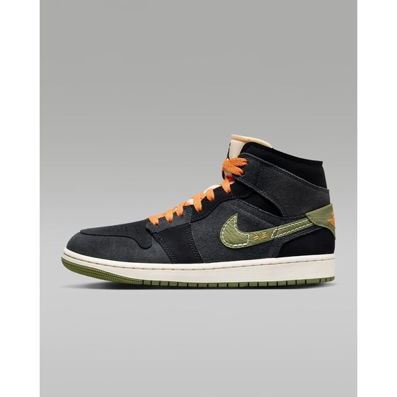 Nike Air Jordan 1 Mid SE Craft Anthracite Light Olive FD6817-003 Size 10.5 NIB! main image 7